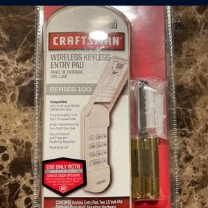 Craftsman keyless entry pad